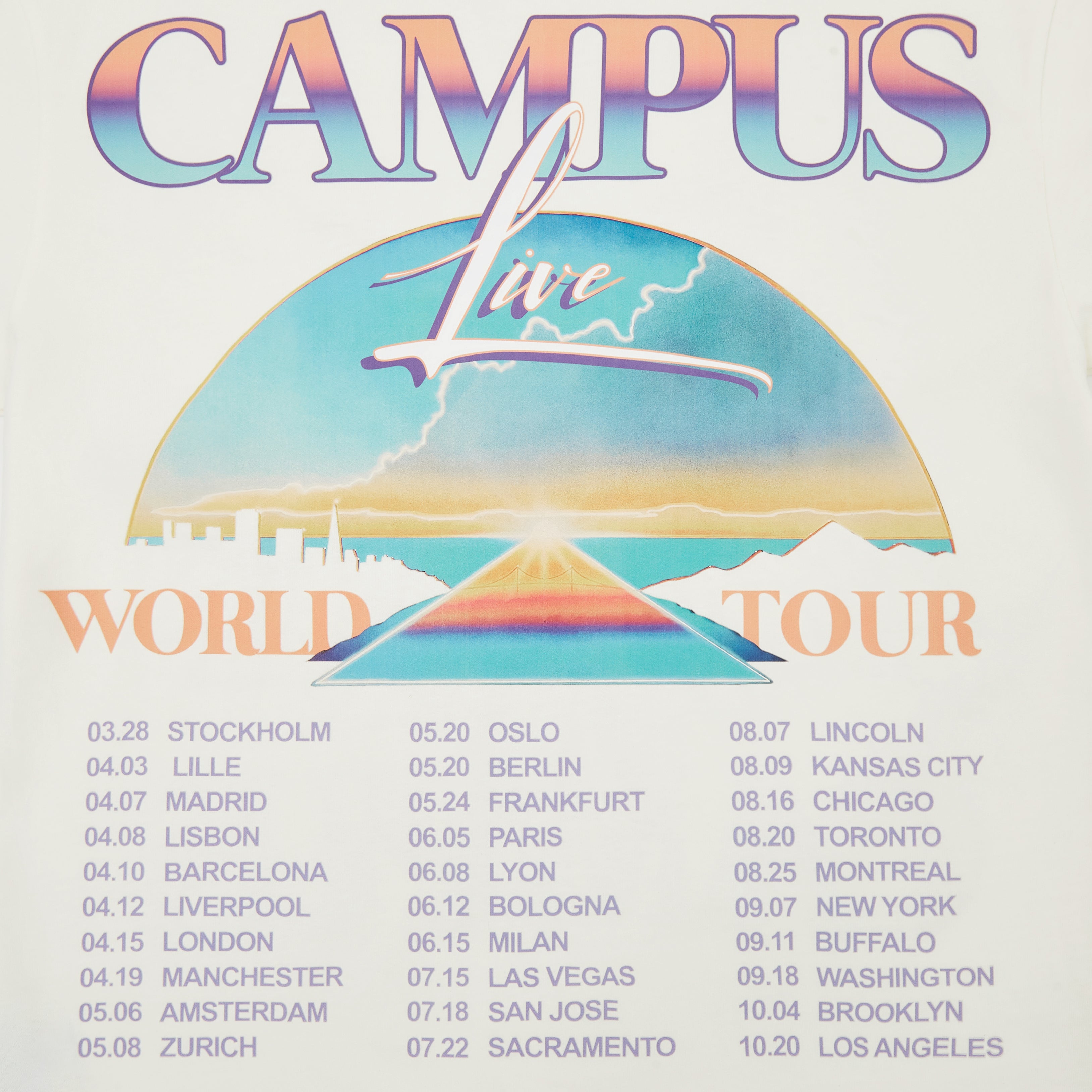 World Tour Tee (Cream)